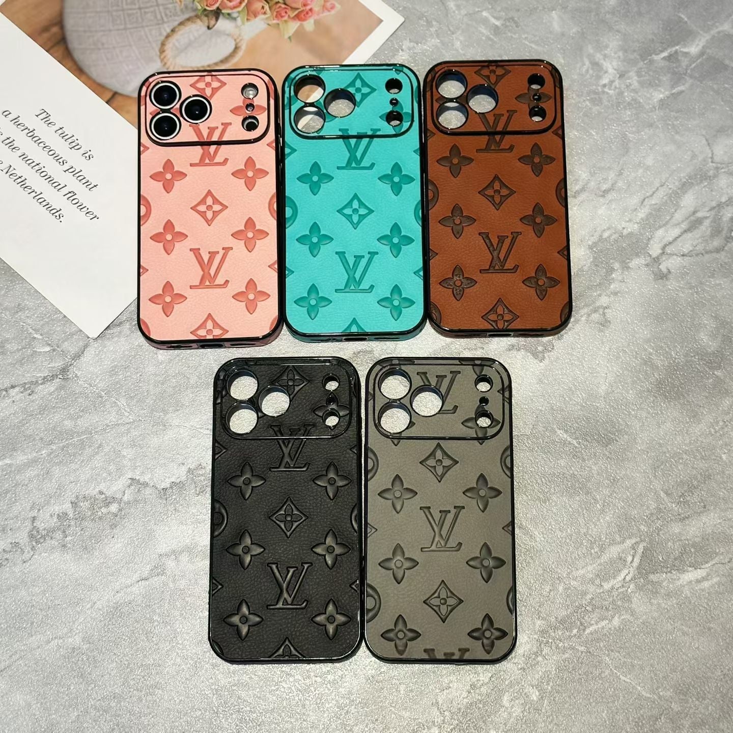 Lv Luxury Phone Case For iPhone 12-17 Series