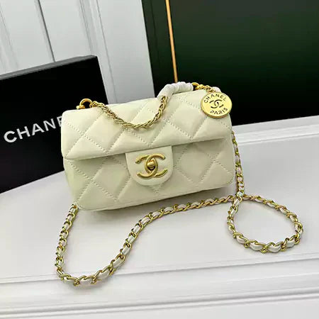 Classic Quilted Bag – Gold-Tone Paris Edition