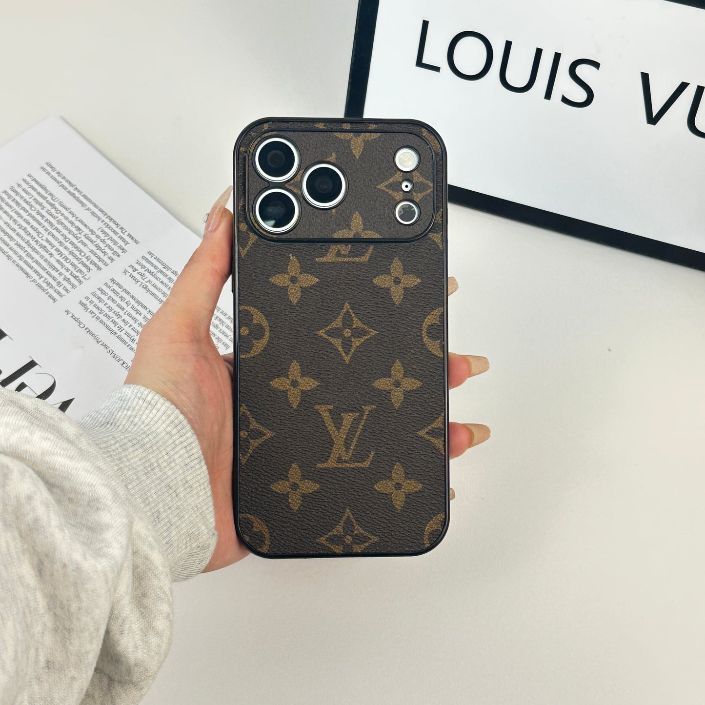 Premium Monogram Magnetic iPhone Case With Magsafe