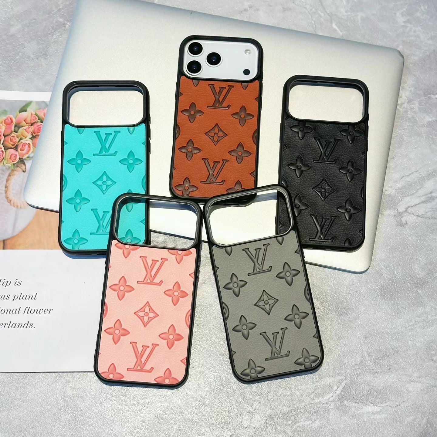 Louis V Luxury Phone Case For iPhone 12-17 Series