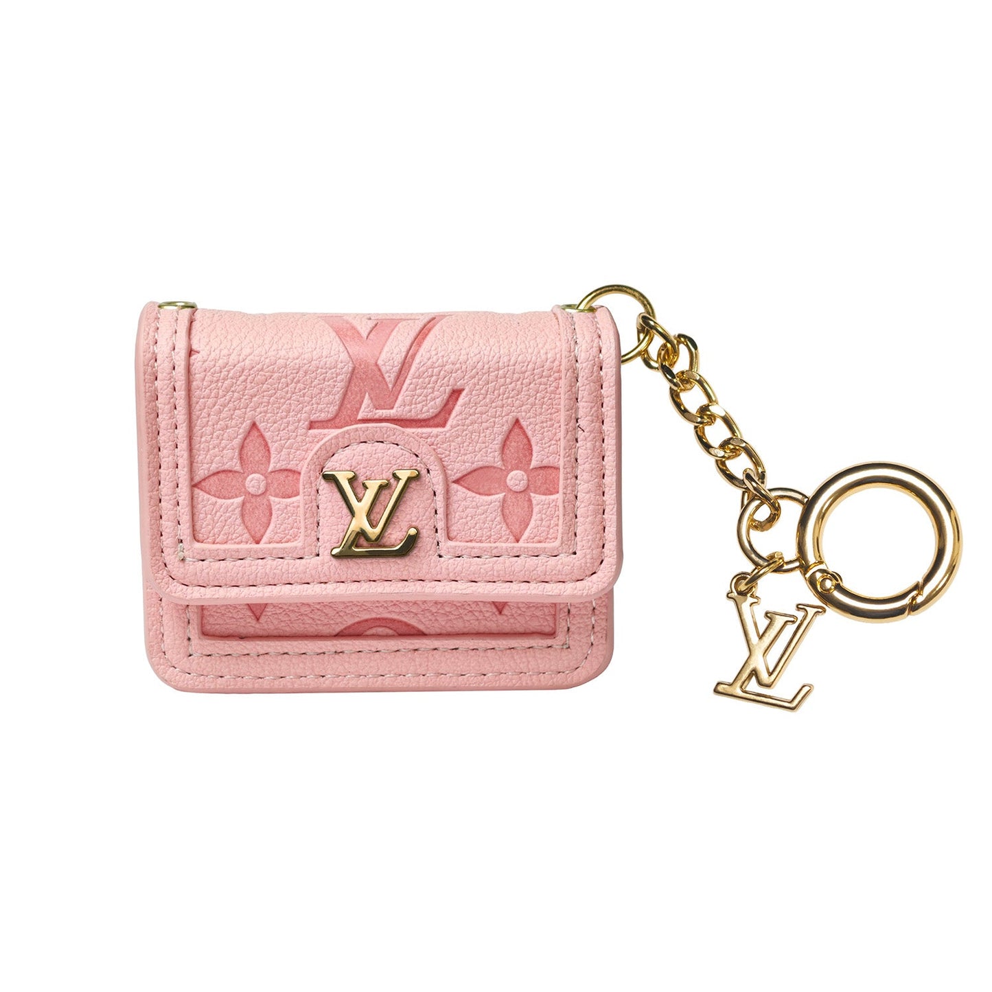Louis Vuitton AirPods Leather Case Decorated with a Monogram