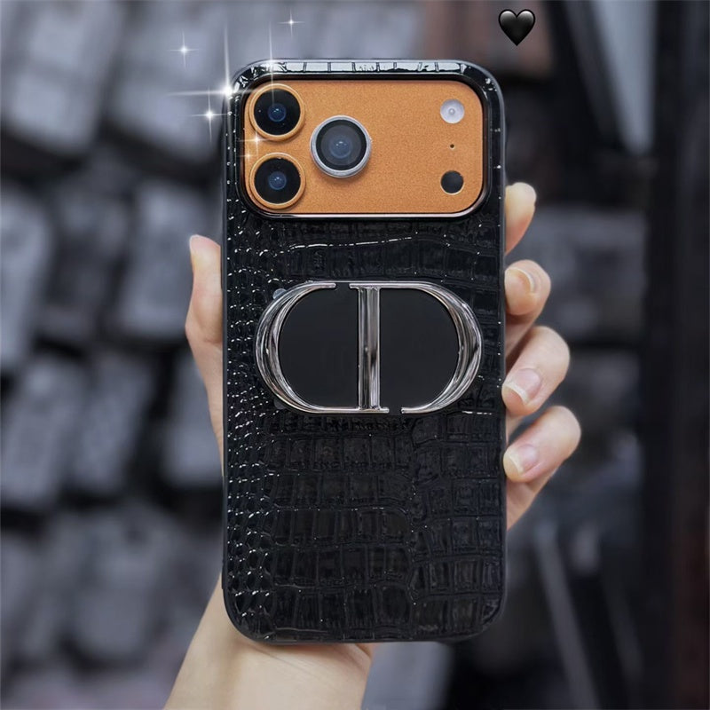 Stylish Dior iPhone Case with Mirror for iPhone 12-18 Pro & Pro Max