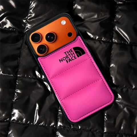 Trendy North Face Puffer Phone Case | iPhone 12-17