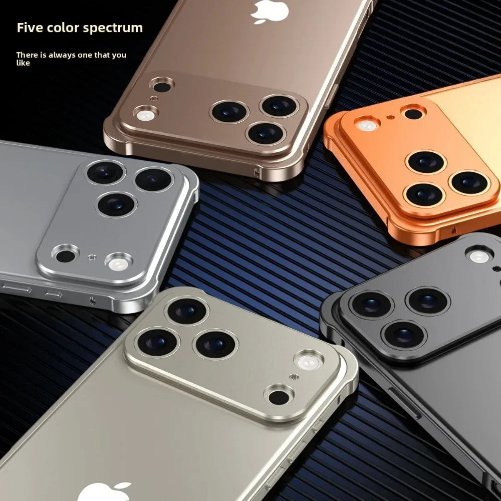 Metal Bumper Case Alloy Lens Strong Anti-Fall Heat Dissipation Cover For iPhone 17 Series