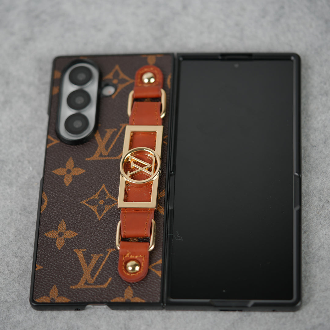 LV Monogram Case with Hand Strap for Samsung Z Fold 3-7