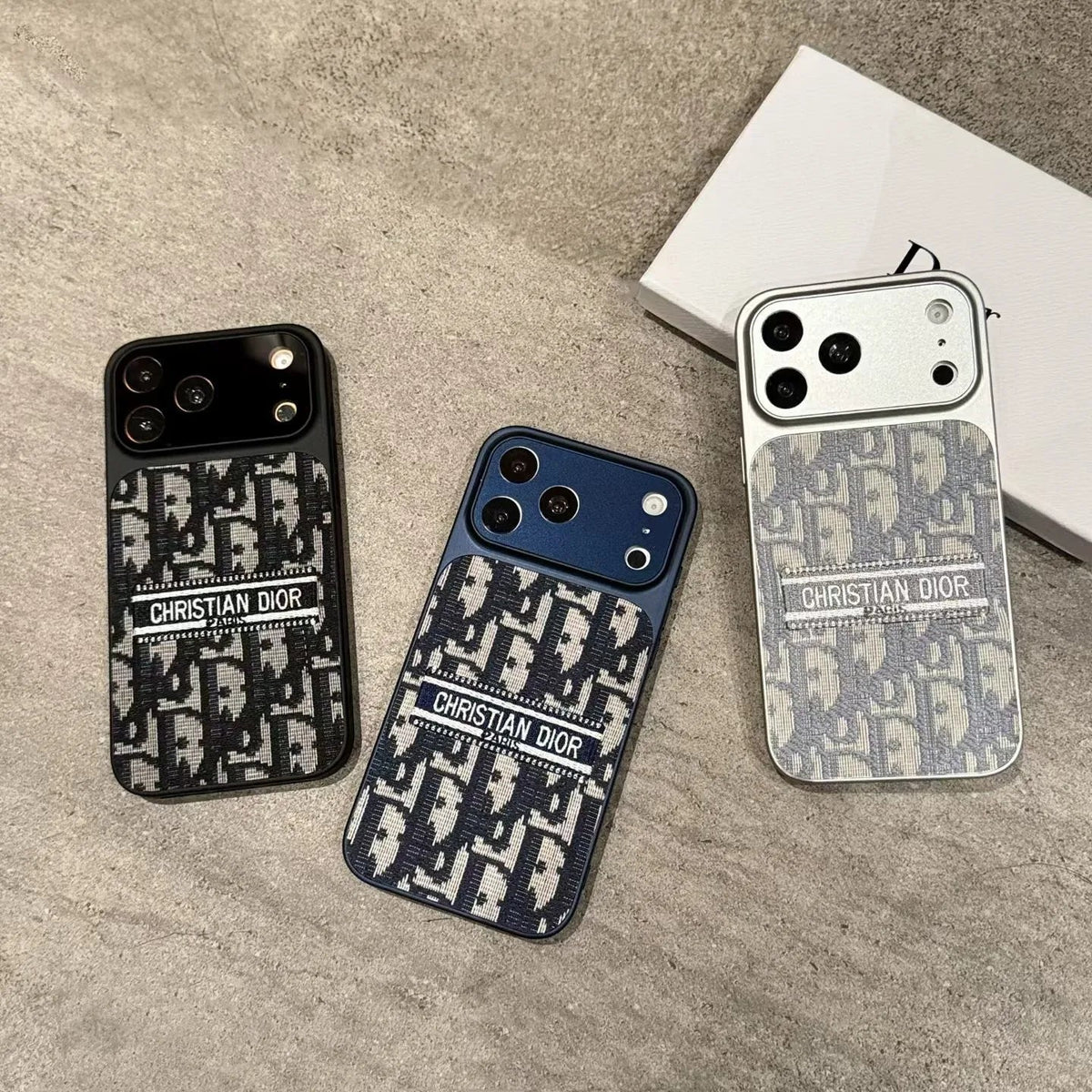 Luxury Monogram Designer Dior Cover for iPhone 12-18 Pro & Pro Max