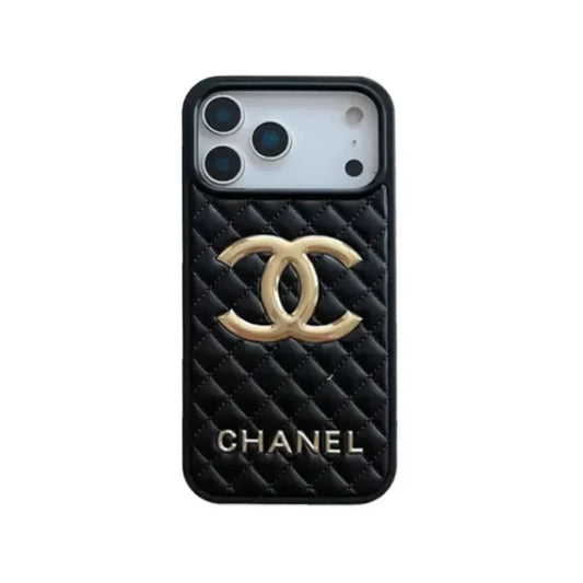 CHN Premium Quilted Leather Case with CC Emblem