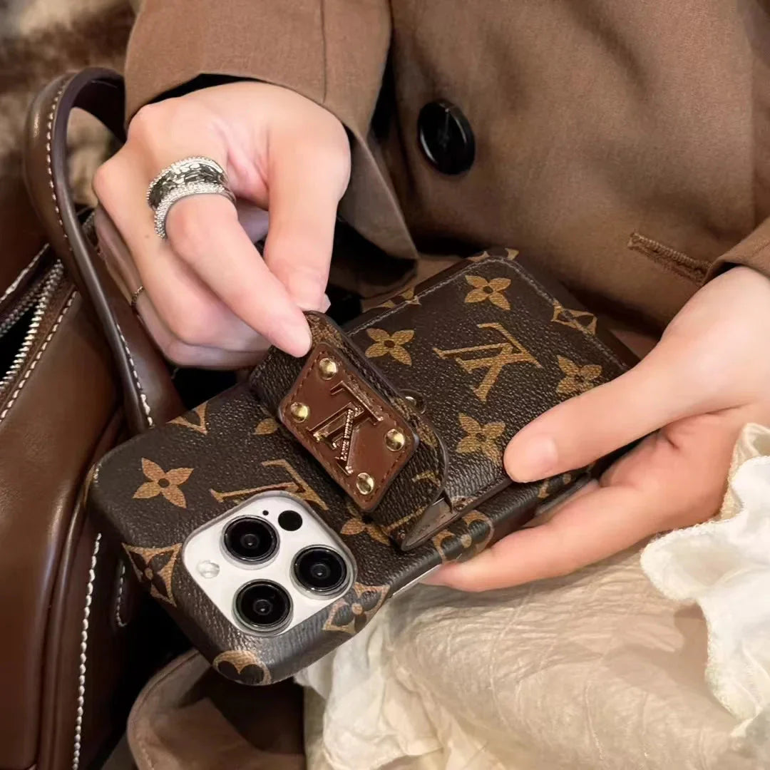Monogram Canvas Back Card Holder Classic Ophidia Leather iPhone Case Roxy New 2