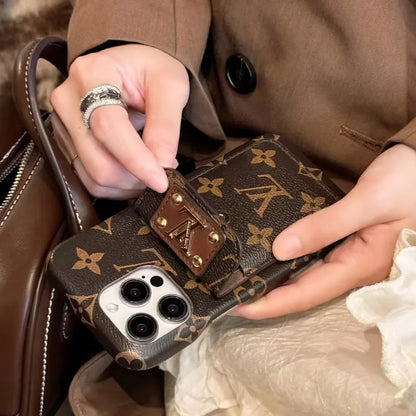Monogram Canvas Back Card Holder Classic Ophidia Leather iPhone Case Roxy New 2