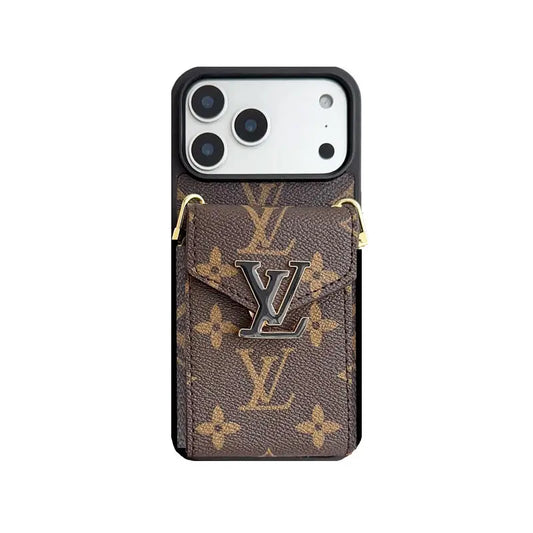 Leather Wallet Card Holder Phone Case For iPhone 12-17 Series