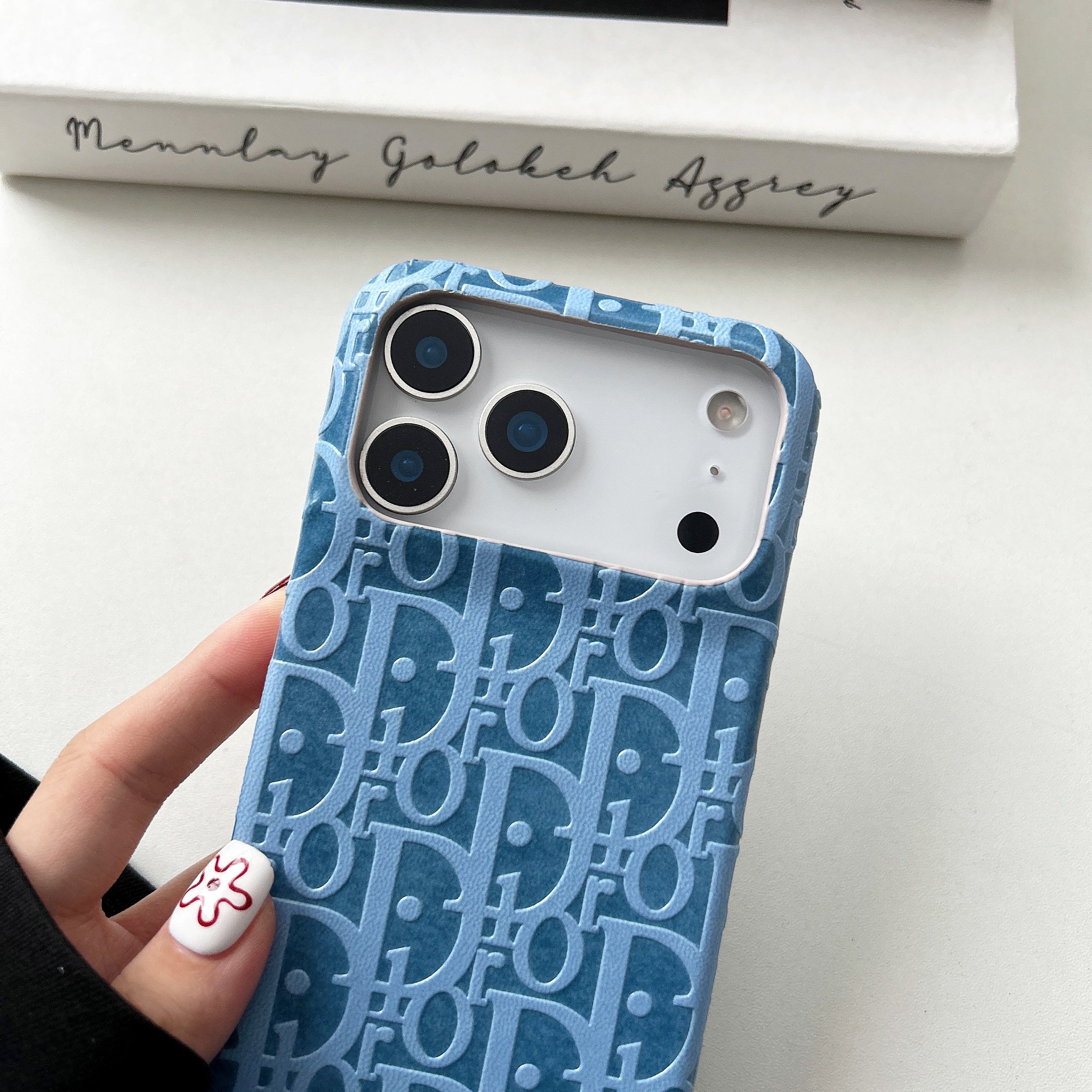 Lux Leather Dior Phone Case For iPhone 17 / 16 / 15 / 14