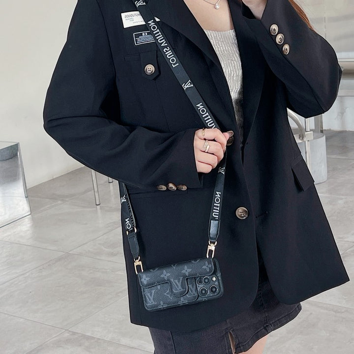 Luxury Side Card Holder Crossbody iPhone Case Roxy New 2