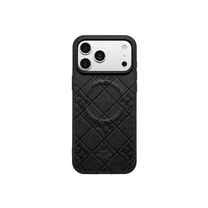 HRM MagSafe Quilted Leather Phone Case for iPhone 12-18 Pro & Pro Max