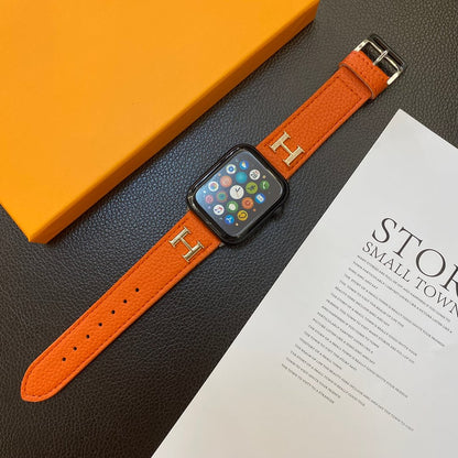 Genuine Pattern Leather Apple Watch Strap Roxy New