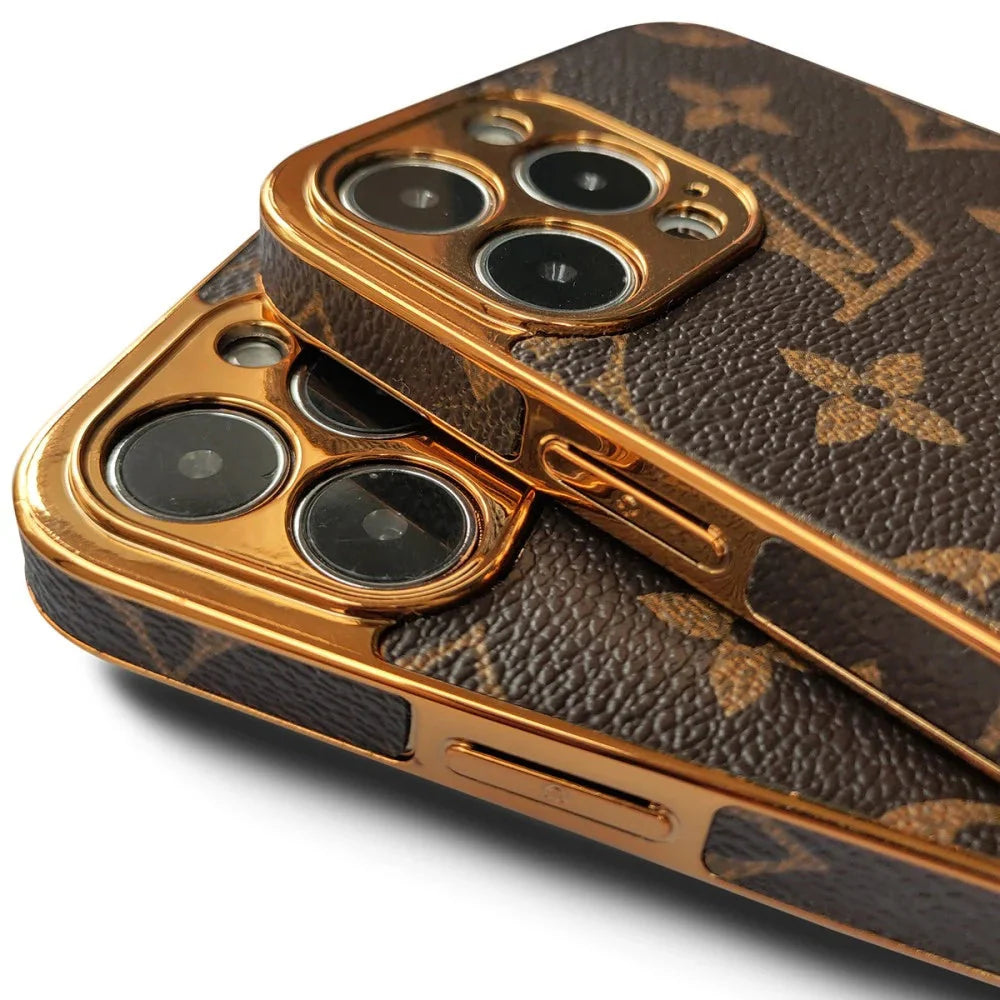 SOFT LUXURY IPHONE CASE WITH GOLDEN BORDER theroxymob