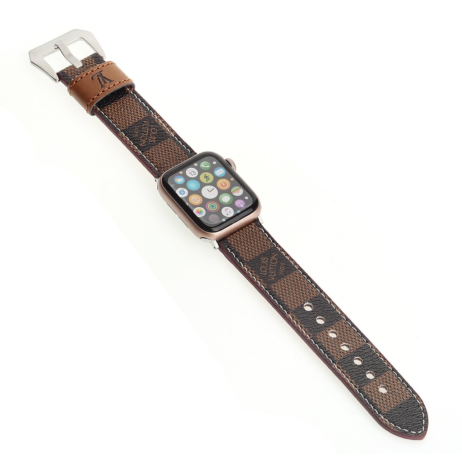 LEATHER CANVAS LUXURY APPLE WATCH STRAP Roxy New 2