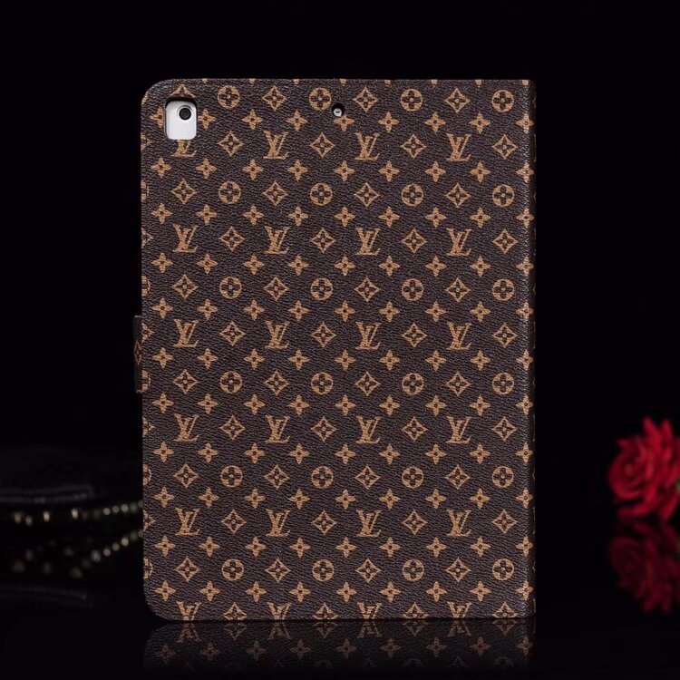 Elegant Monogram Canvas Flip Cover Apple iPad Protective Leather Case theroxymob