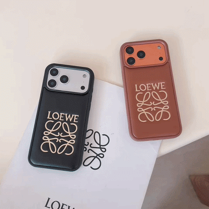 Stylish iPhone Loewe Brown Case For iPhone 12-18 Pro & Pro Max