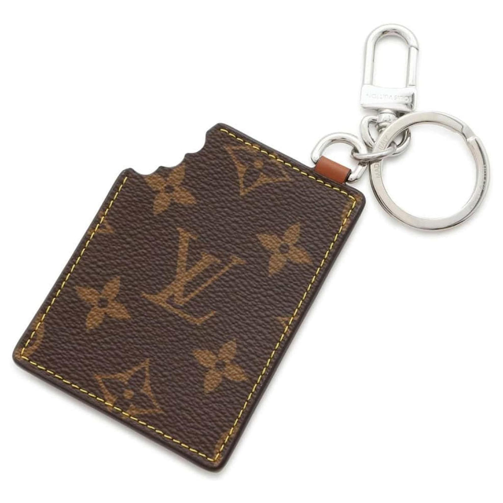 Chocolate Candy Bar LV Purse Charm Leather Keychain Wristlet theroxymob