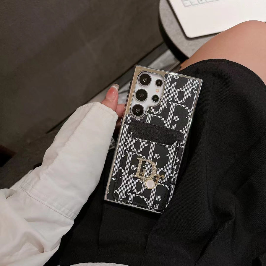 Chic Iconic Fashion Samsung Case with Card Pocket Roxy New