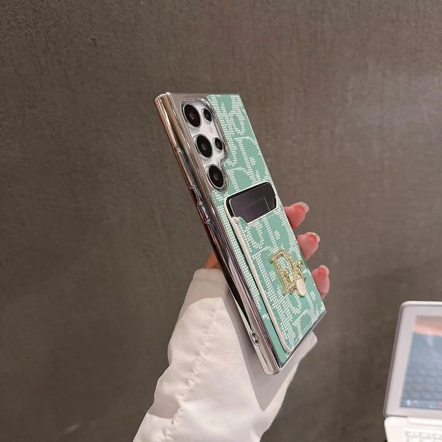 Chic Iconic Fashion Samsung Case with Card Pocket Roxy New