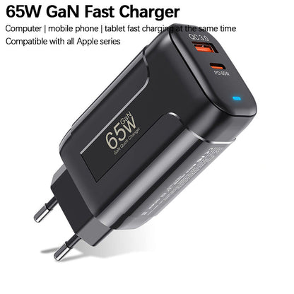 65W GaN Super 2-Port Fast Charger