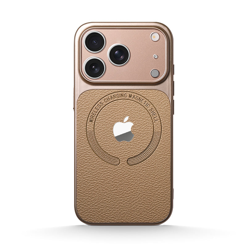Leather Texture Magsafe Case for iPhone 13-17 Series