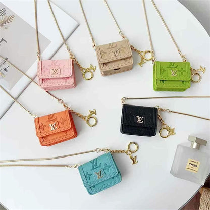 Luxury Leather AirPods Case | Designer Protective Cover with Clip