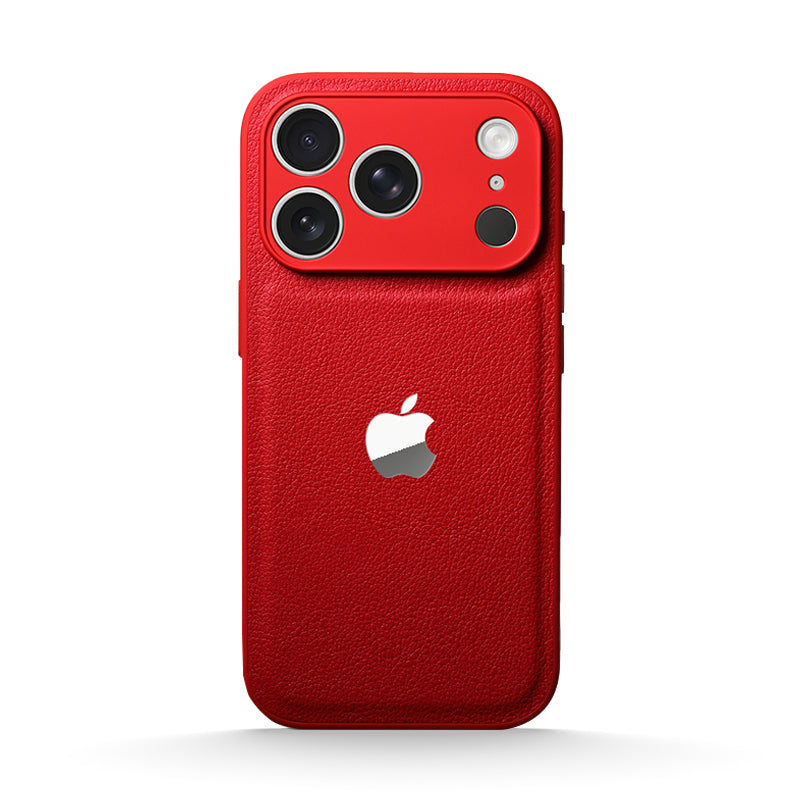 Lychee Grain Leather Case for iPhone 12-17 Series