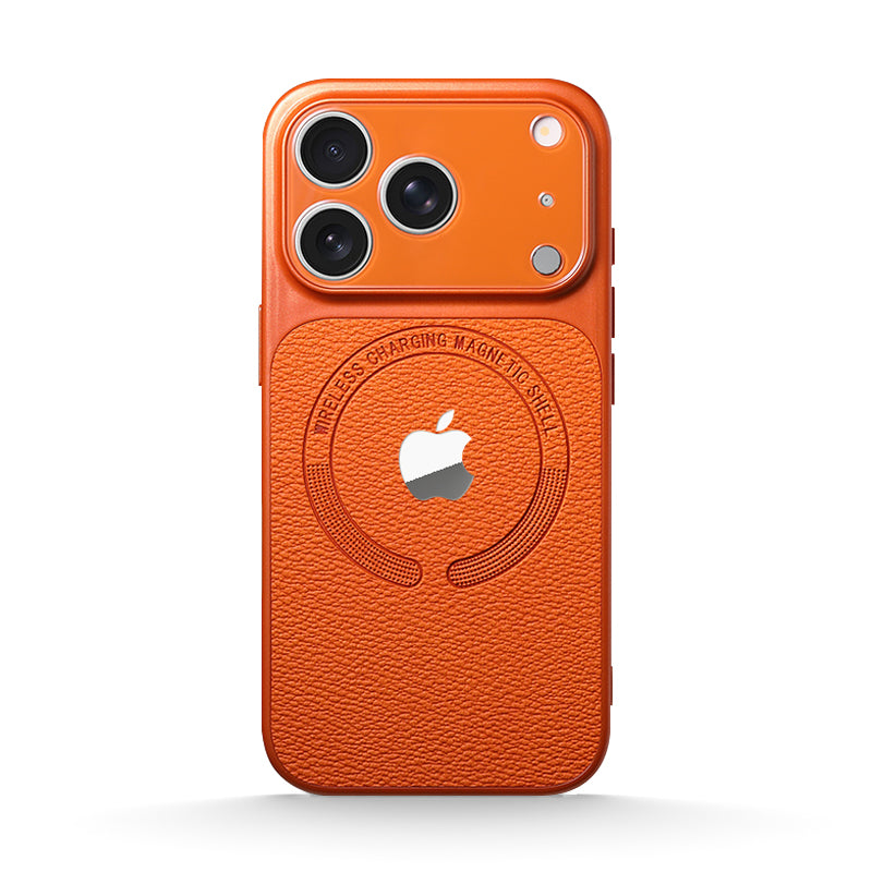 Leather Texture Magsafe Case for iPhone 13-17 Series