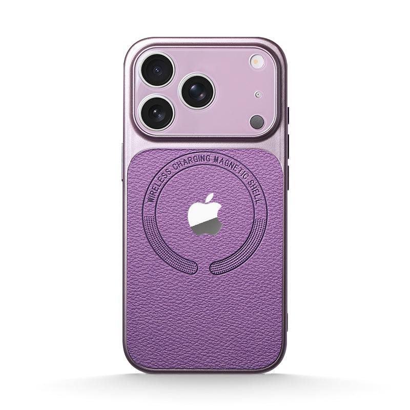 Leather Texture Magsafe Case for iPhone 13-17 Series
