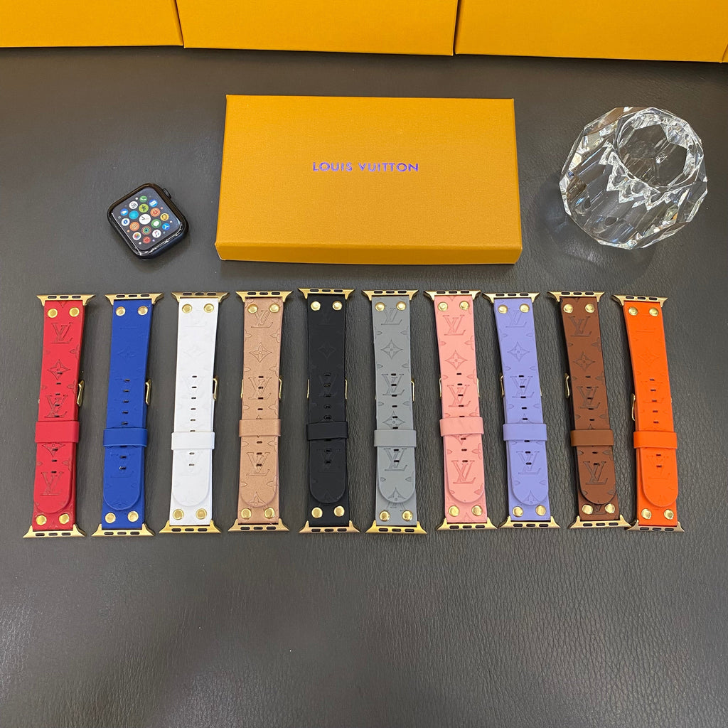 Bracelet de rechange Apple avec décoration en rivets et monogramme en relief Roxy New 2