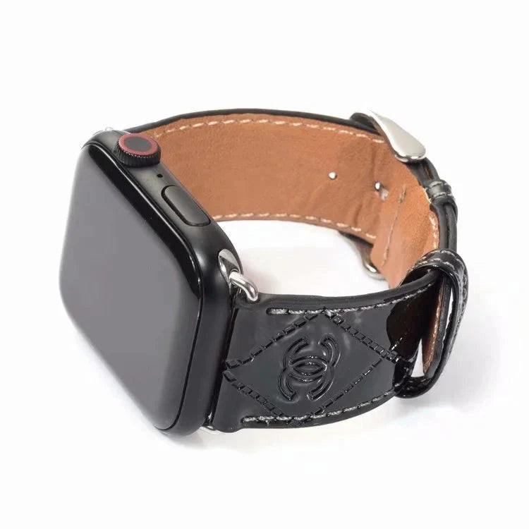 GLOSSY LEATHER APPLE WATCH BAND Roxy New