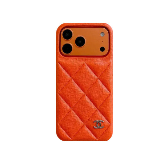 CHN Classic Diamond Quilted Leather Case