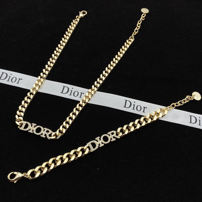 Fancy Design Necklace & Bracelet & Ring Set