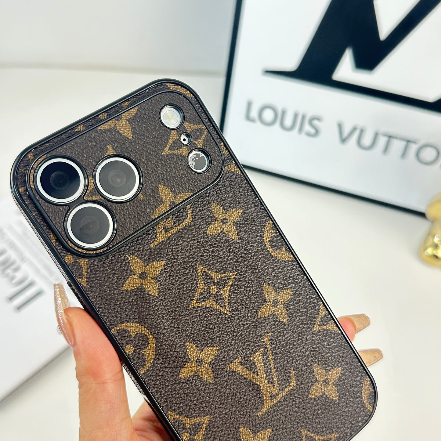 Premium Monogram Magnetic iPhone Case With Magsafe