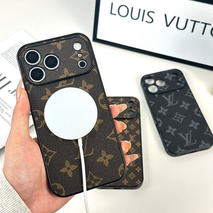 Premium Monogram Magnetic iPhone Case With Magsafe