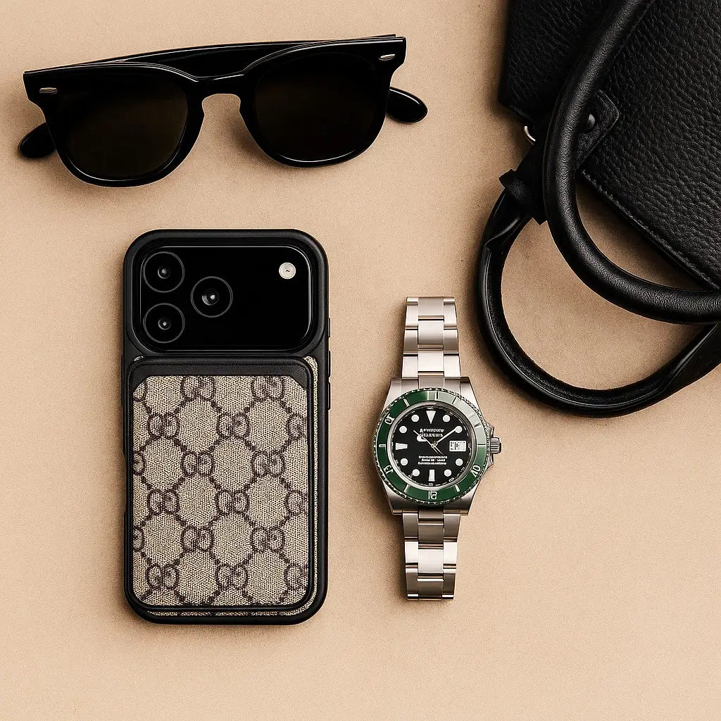 Luxe Louis Vuitton Leather Case For iPhone 17/ 16/ 15/ 14