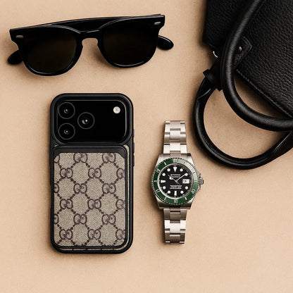 Luxe Louis Vuitton Leather Case For iPhone 12-18
