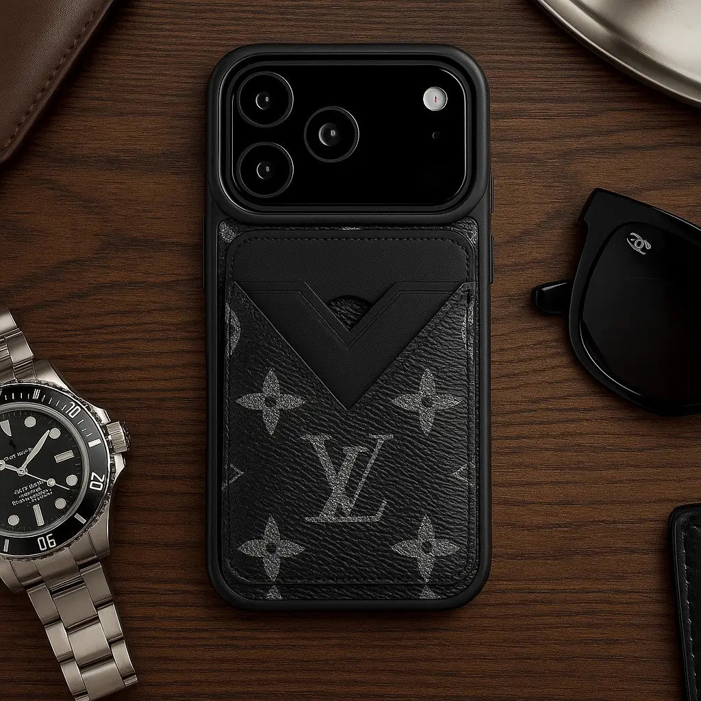 Luxe Louis Vuitton Leather Case For iPhone 17/ 16/ 15/ 14