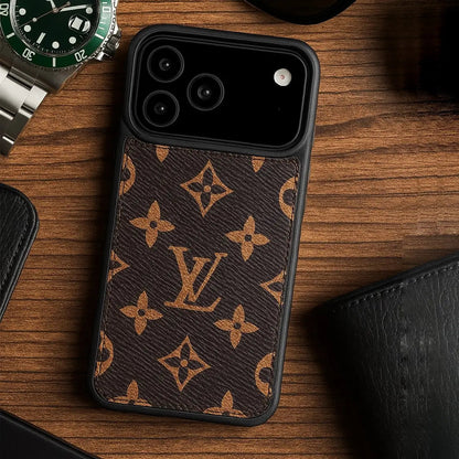 Luxe Louis Vuitton Leather Case For iPhone 12-18