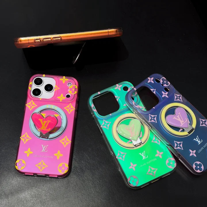 Louis Vuitton Colorful Heart Magnetic Holder For iPhone 13-17 Series