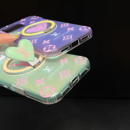 Louis Vuitton Colorful Heart Magnetic Holder For iPhone 13-17 Series