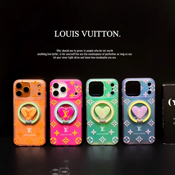 Louis Vuitton Colorful Heart Magnetic Holder For iPhone 17/ 16 / 15/ 14