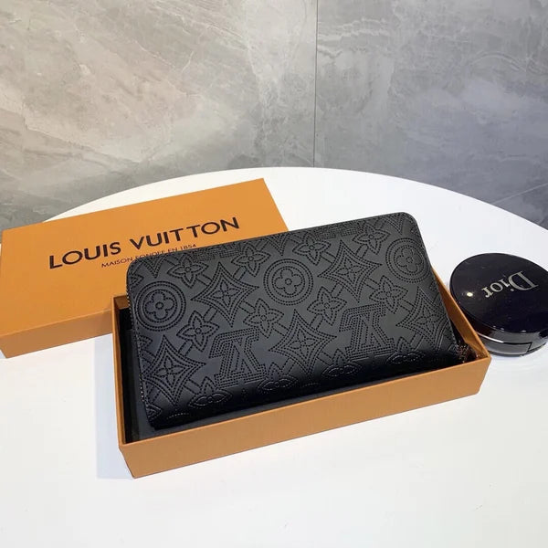 Wallet Made of Leather Embossed with the Brand's Logo