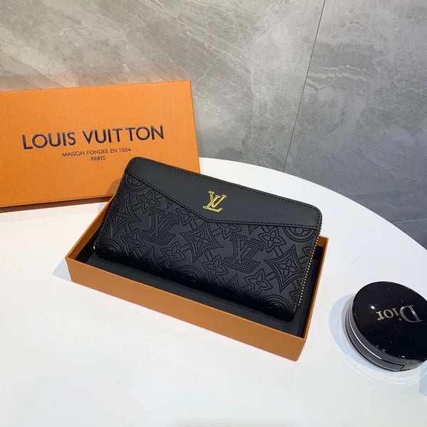 Wallet Made of Leather Embossed with the Brand's Logo