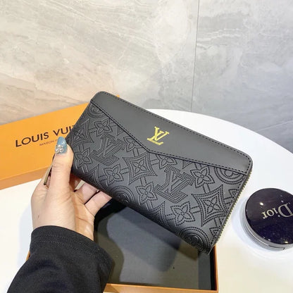 Wallet Made of Leather Embossed with the Brand's Logo