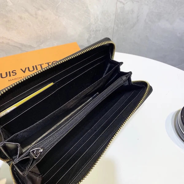 Wallet Made of Leather Embossed with the Brand's Logo