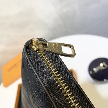 Wallet Made of Leather Embossed with the Brand's Logo
