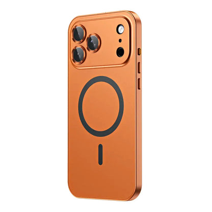 Luxurious Aluminium Magnetic Phone Case Lens Glass Protective For iPhone 12-17
